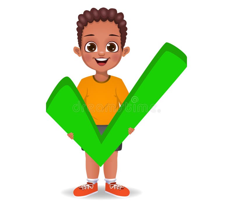 cute-boy-holding-correct-sign-vector-stock-illustration-illustration