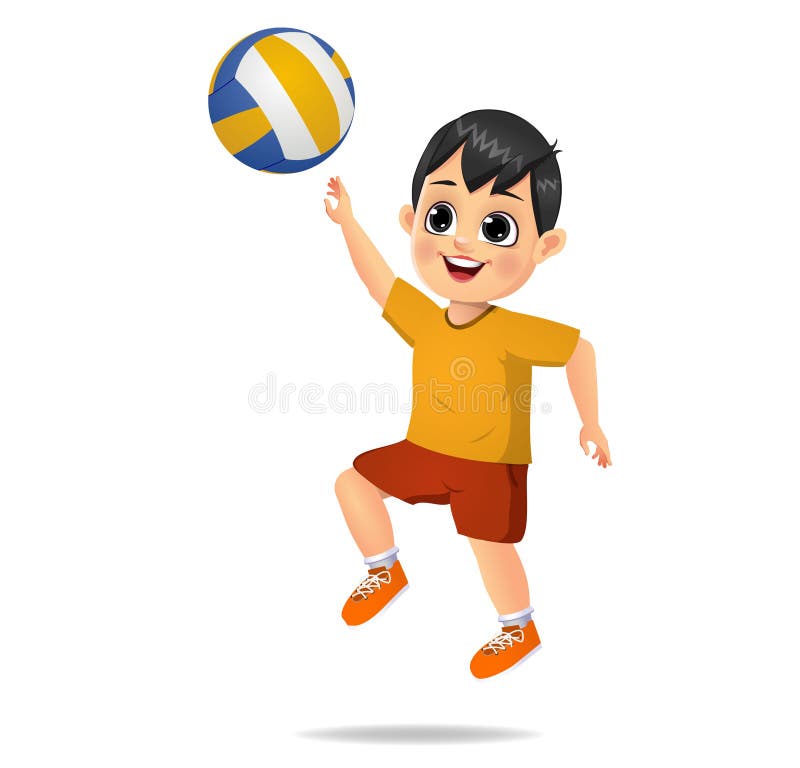 Boy Volleyball Cartoon Stock Illustrations – 1,180 Boy Volleyball ...
