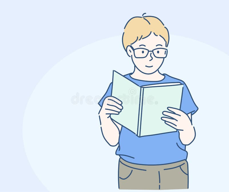 Reading Clipart - boy-on-moon-reading-book-animated - Classroom Clipart