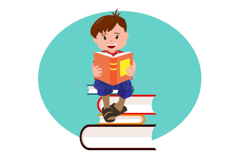Cute Boy Sitting and Reading a Book Happy Students Reading Books on Piles of Books. Flat Style Cartoon Illustration Vector Stock Vector - Illustration of isolated, literature: 223679616 Cute Boy Sitting and Reading a Book Happy Students Reading Books on Piles of Books. Flat Style Cartoon Illustration Vector Stock Vector - Illustration of isolated, literature: 223679616