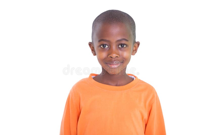 Cute boy smiling at camera on white background. Cut smiling stock images, royalty-free photos and pictures