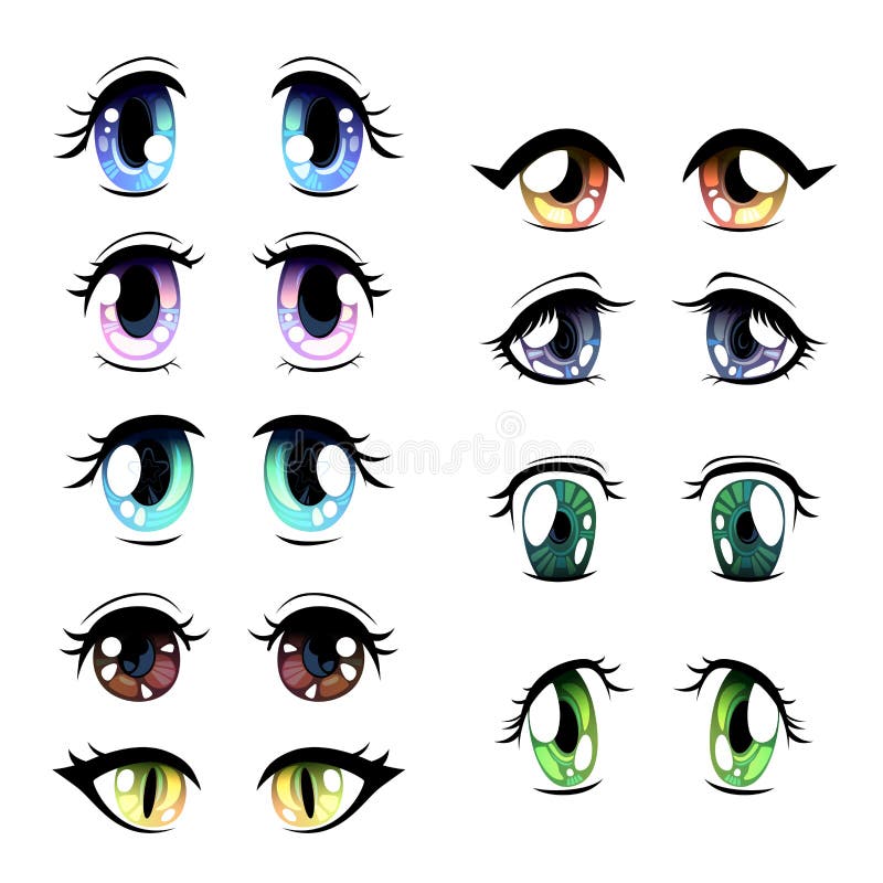 Cute Bright Eyes of Different Colors Set, Beautiful Eyes with Light Reflections Manga Japanese Style Vector Illustration Stock Vector - Illustration of element, eyewinker: 141374200 Cute Bright Eyes of Different Colors Set, Beautiful Eyes with Light Reflections Manga Japanese Style Vector Illustration Stock Vector - Illustration of element, eyewinker: 141374200
