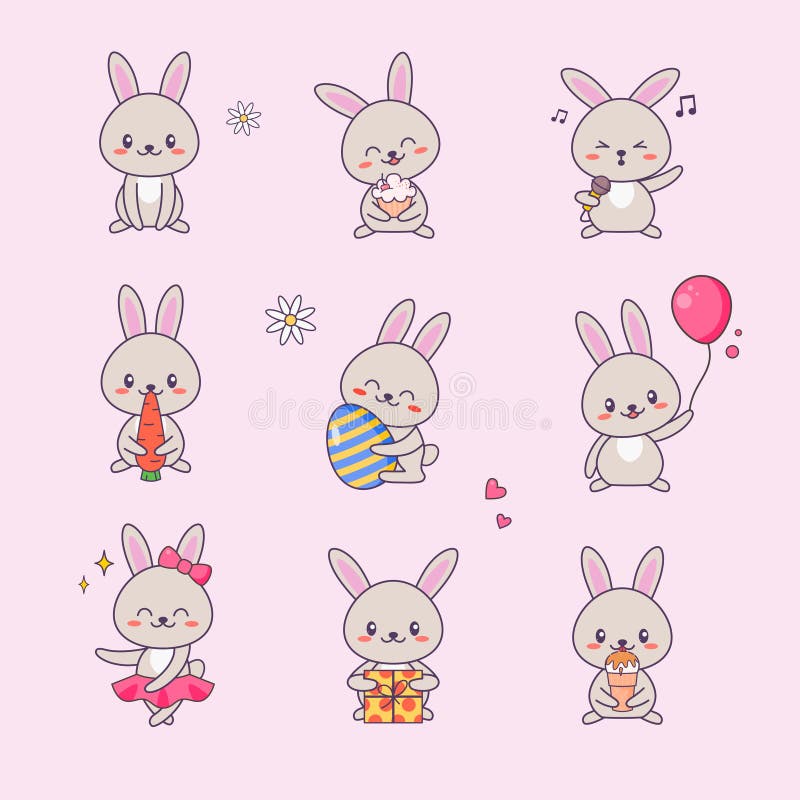 make your own kawaii tiny bunny sets make your own kawaii tiny bunny sets