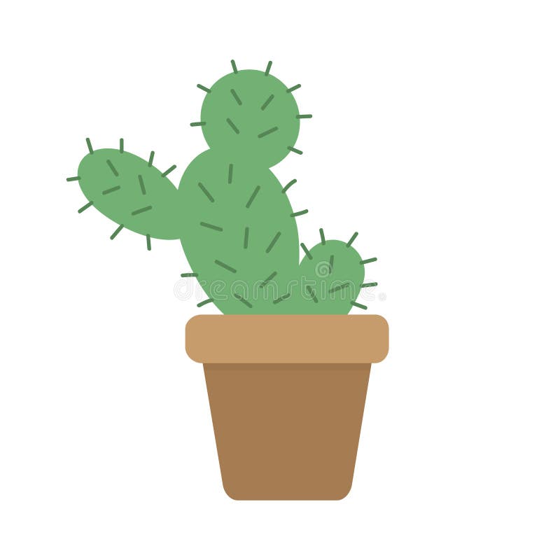 Cactus Vector Illustration Icon Stock Vector - Illustration of