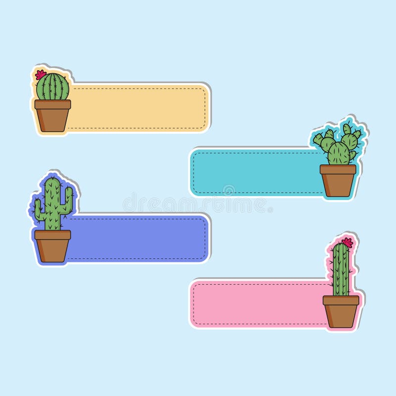 cute-cactus-label-name-tags-sticky-stock-vector-illustration-of-plant