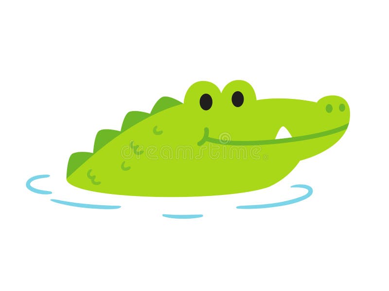 Cute cartoon alligator stock vector. Illustration of reptile - 189440645