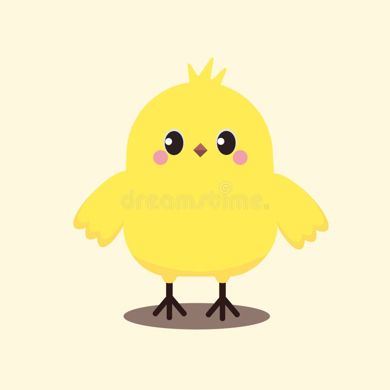 Cute chick cartoon bird stock vector. Illustration of little - 189192018