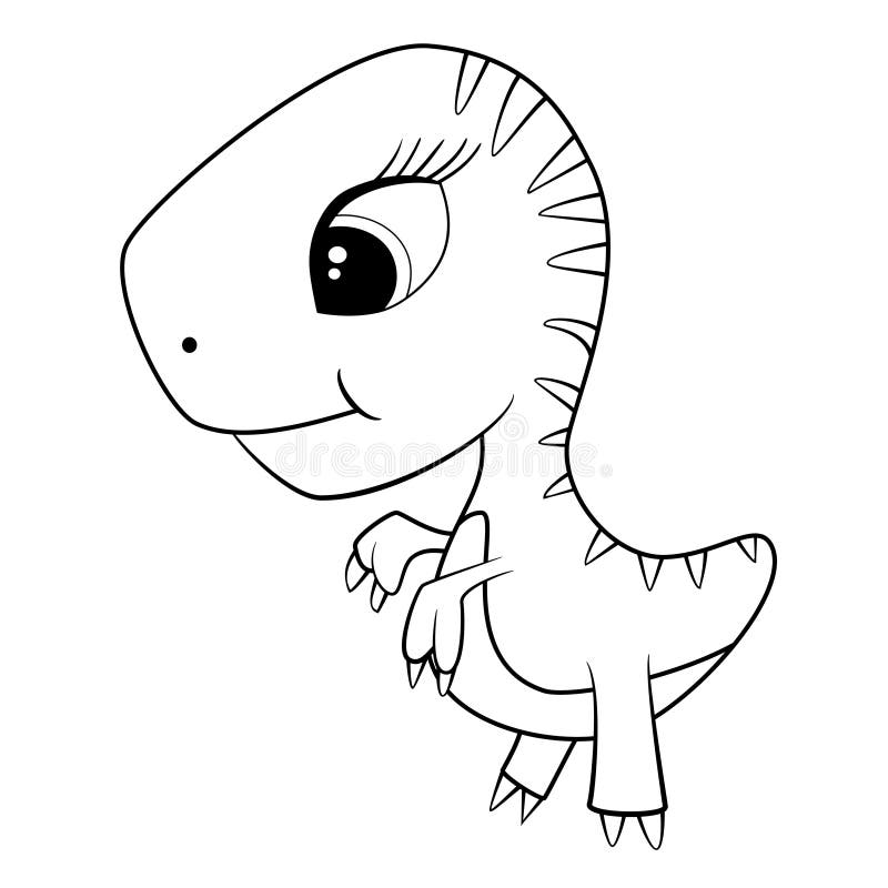 cute baby tyrannosaurus rex cartoon dinosaur character