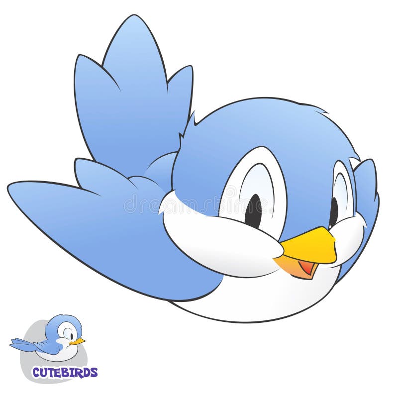 Cute Cartoon Bird stock vector. Illustration of bird - 29694605