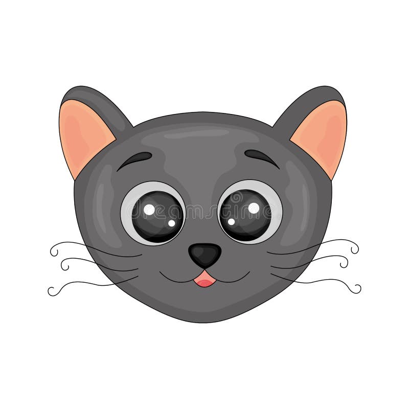 Set Black Cat Emoji. Vector & Photo (Free Trial)