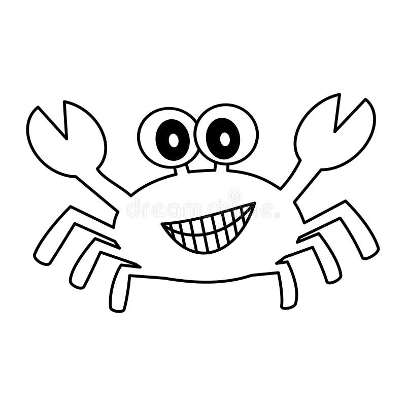 Cute Cartoon Black And White Crab Vector Illustration For Coloring Art Stock Vector Illustration Of Character Mascot Cute Cartoon Black And White Crab Vector Illustration For Coloring Art Stock Vector Illustration Of Character Mascot