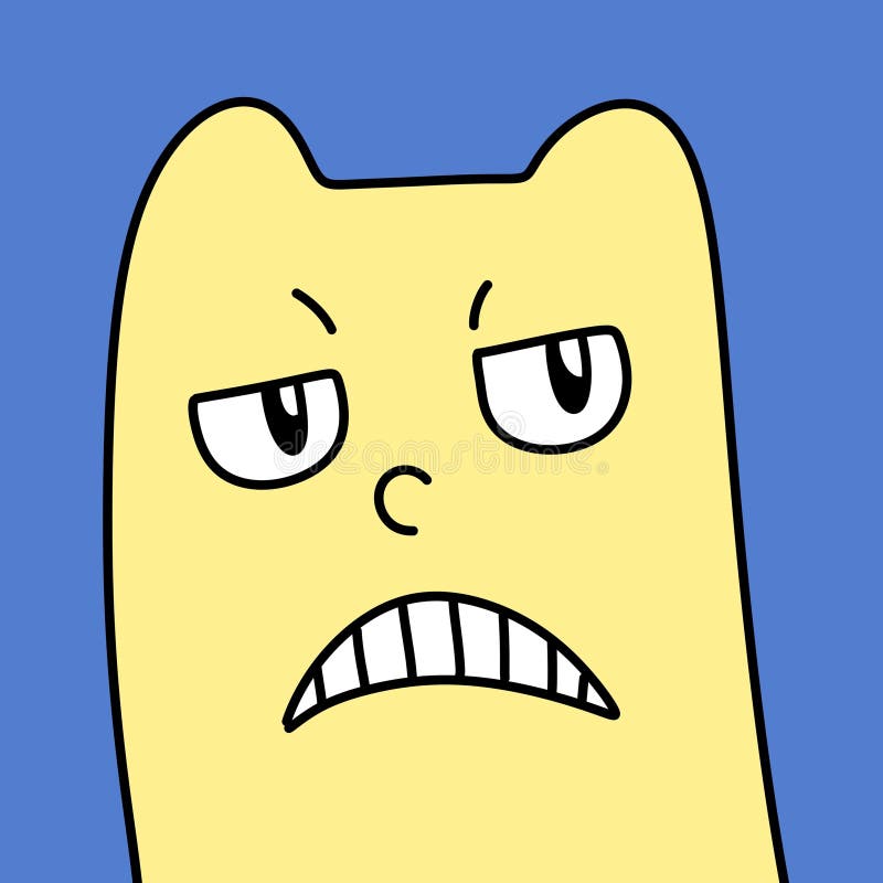 Cute Man Cartoon on Blue Background Stock Illustration Illustration