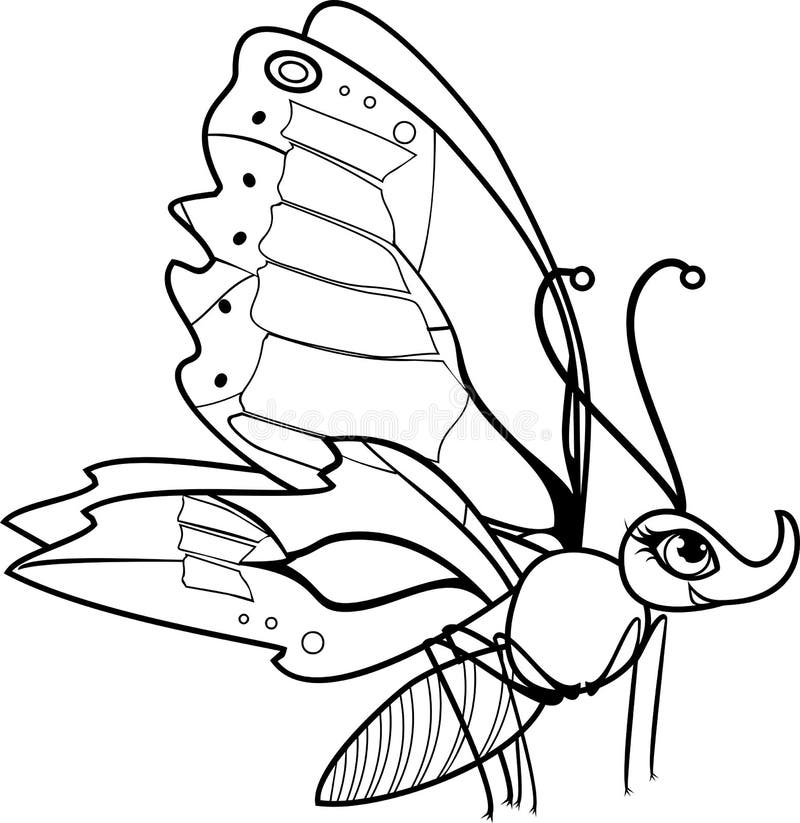 Cute Butterflies Coloring Pages - Easy Cute Butterfly Coloring Pages