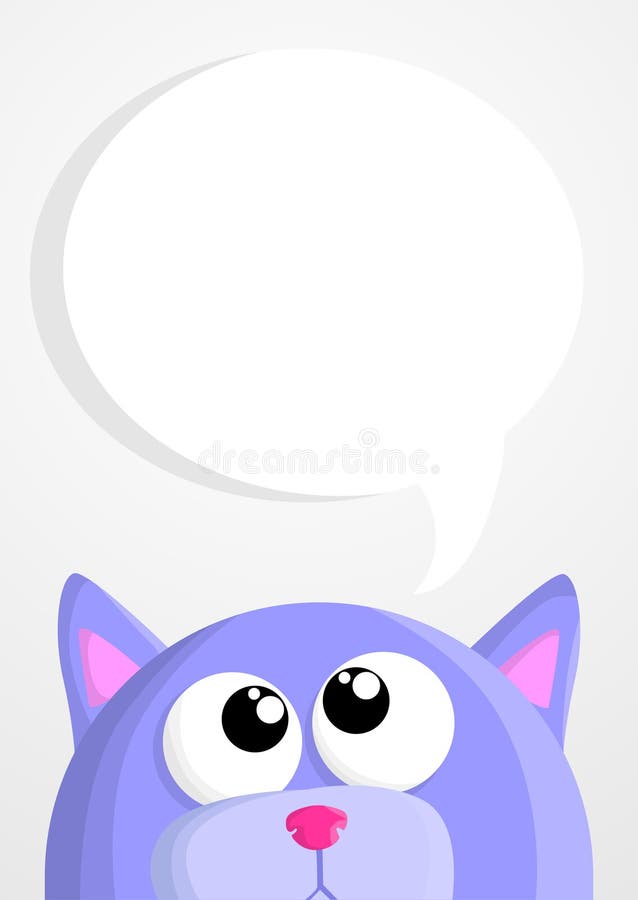 Cartoon Cat Speech Bubble Stock Illustrations 2,969 Cartoon Cat