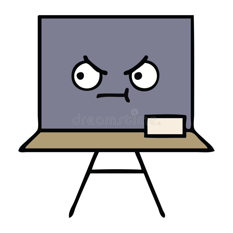 Cute cartoon chalkboard stock vector. Illustration of artwork 147621158