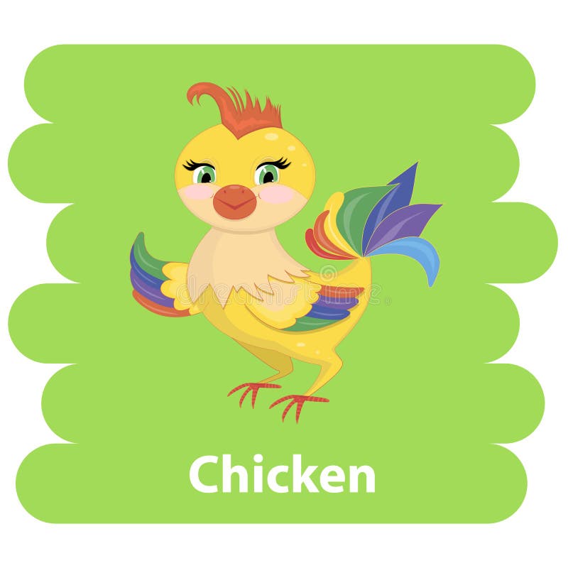 Cute cartoon chicken stock illustration Cute cartoon chicken stock illustration