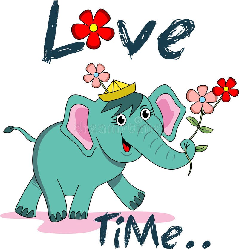 Baby Elephant Walking Cartoon Stock Illustrations 718 Baby Elephant