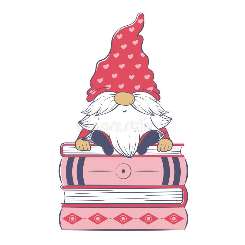 Gnome Reading Stock Illustrations 109 Gnome Reading Stock