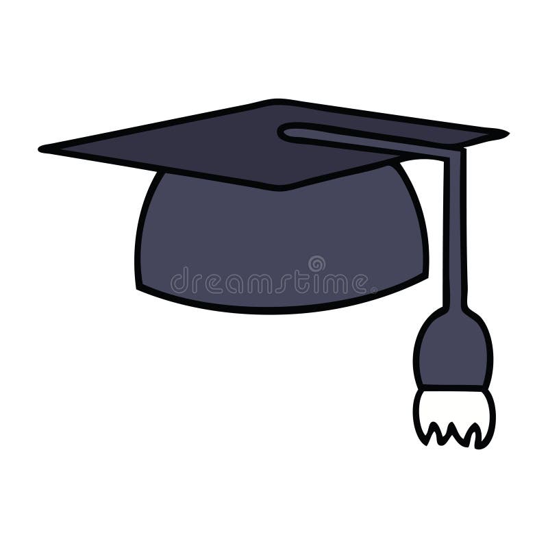 cute cartoon of a graduation hat