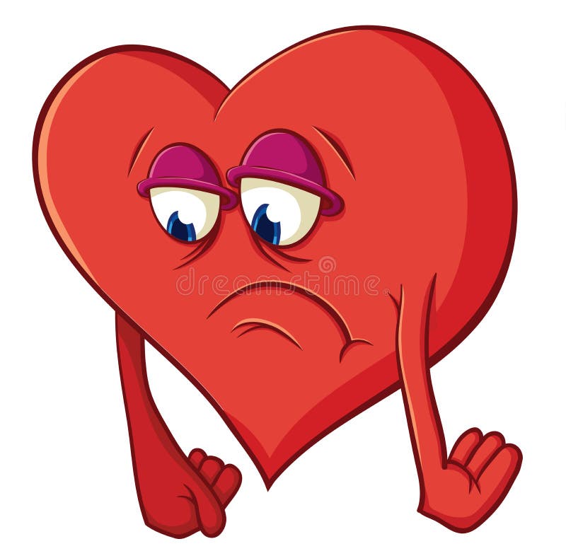 Cute Cartoon Heart in Depression Stock Vector - Illustration of frustrated, bright: 48861450 Cute Cartoon Heart in Depression Stock Vector - Illustration of frustrated, bright: 48861450