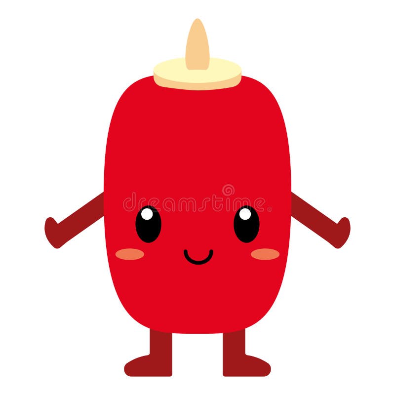 Cute Cartoon Ketchup Isolated Stock Illustration - Illustration of cartoon,  ketchup: 170404953