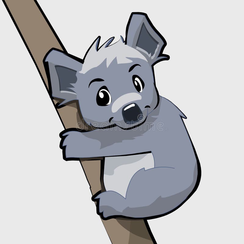 Cute Cartoon Koala Vector 2d Character Stock Illustrations 4 Cute Cartoon Koala Vector 2d