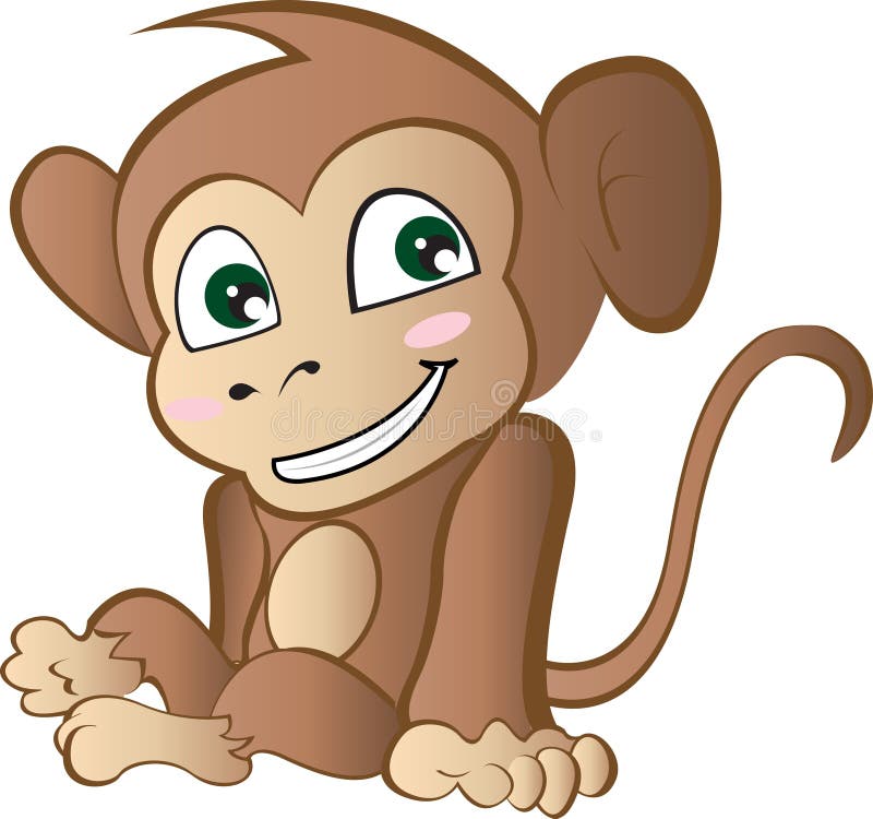 cute smiling monkey