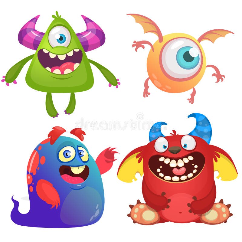 Angry Cartoon Pequeno Troll. Ilustração Vetorial De Um Pequeno Monstro  Assustador Royalty Free SVG, Cliparts, Vetores, e Ilustrações Stock. Image  104064128