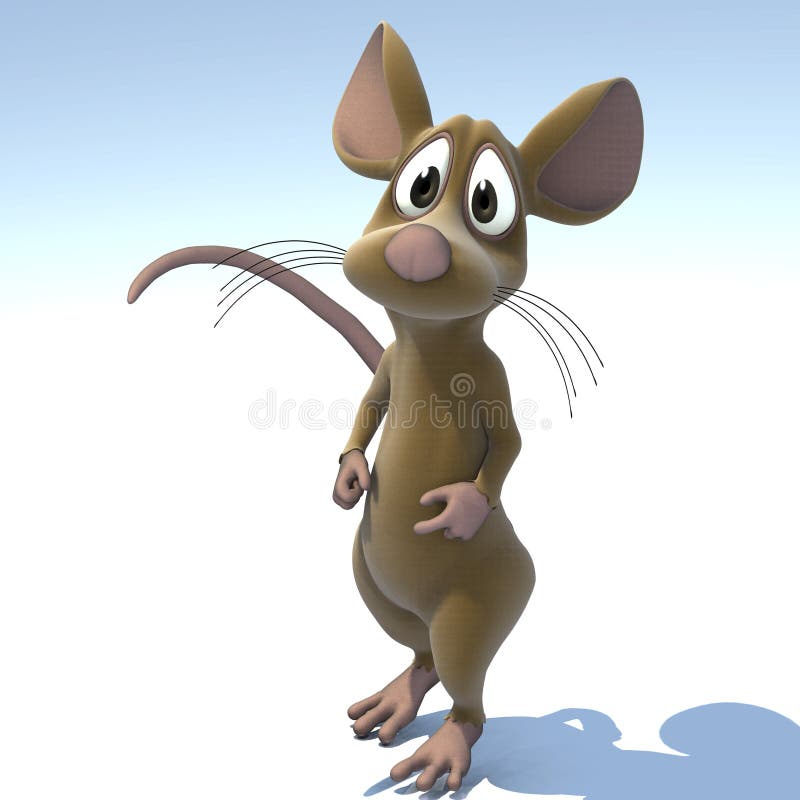 Cute Cartoon Mouse or Rat