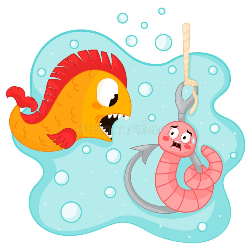 https://thumbs.dreamstime.com/b/cute-cartoon-scared-earthworm-character-sitting-fishing-hook-under-water-fish-trying-to-eat-worm-insects-life-concept-294296707.jpg