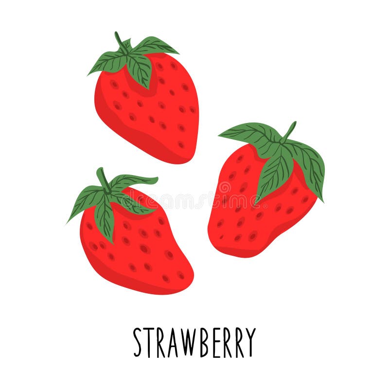 Strawberry Digital Clipart stock vector. Illustration of clip - 44855894