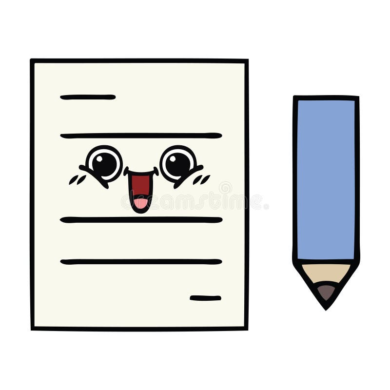 Cute cartoon test paper stock vector. Illustration of cute - 149301461 Cute cartoon test paper stock vector. Illustration of cute - 149301461