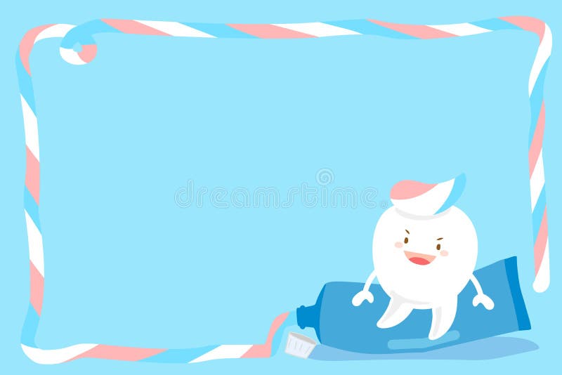 Cute cartoon tooth royalty free illustration