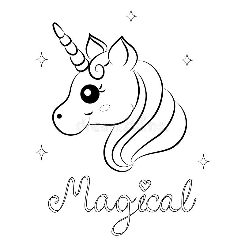 Cat Unicorn Coloring Pages Cute