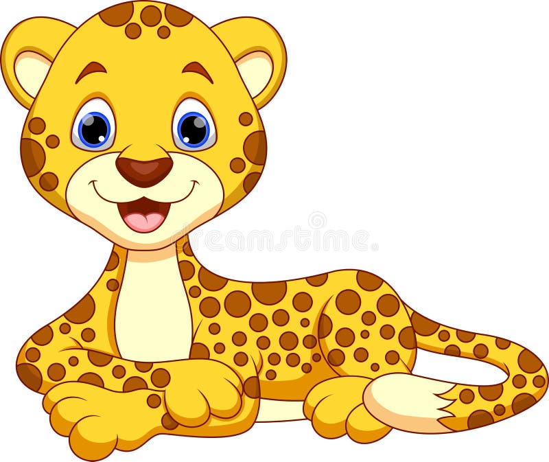 Cute cheetah cartoon