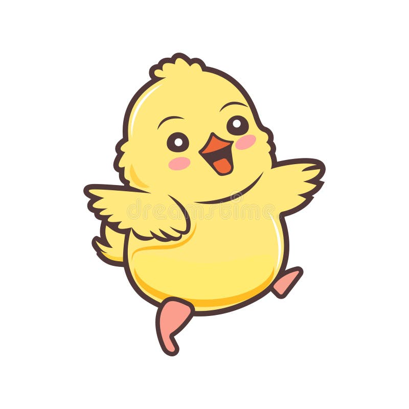 Cute Chick Vector Illustration Cartoon Stock Vector Illustration Of Wing Logo 270889517