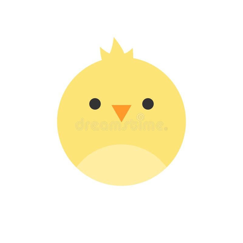 Cute Chicken Hen Round Vector Illustration Icon Stock Vector ...