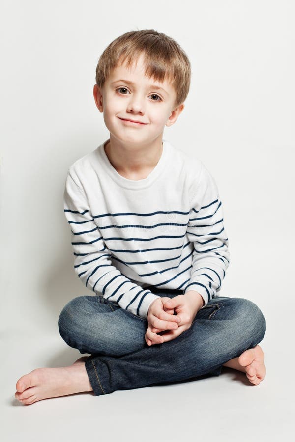 Cute child boy stock image. Image of blue, children, preschooler - 50414117