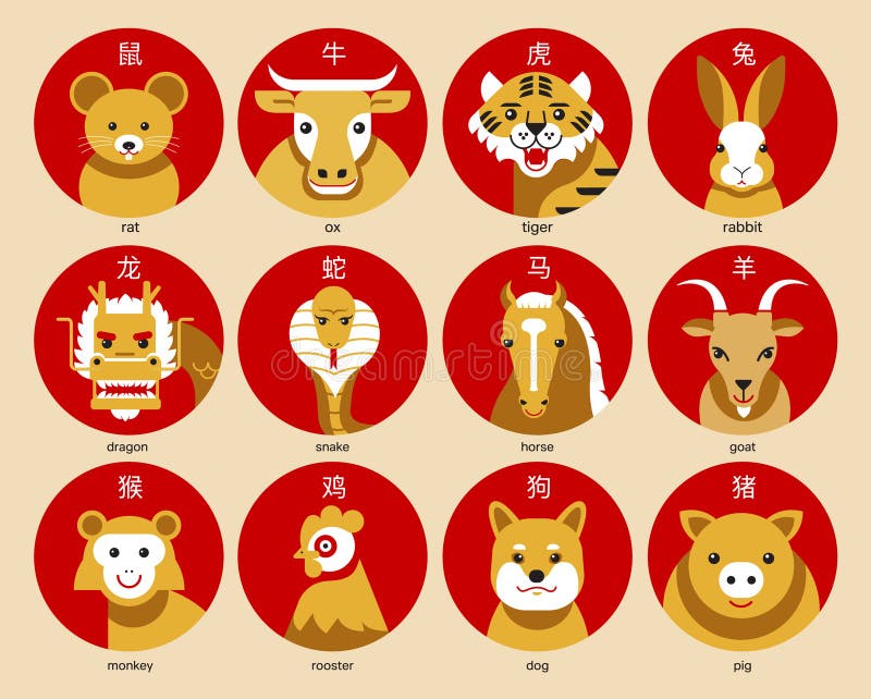 Chinese Zodiac Animals Gold Stock Illustrations – 758 Chinese Zodiac Animals  Gold Stock Illustrations, Vectors & Clipart - Dreamstime