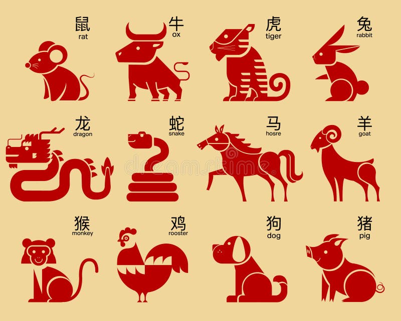 Chinese Zodiac Animals Gold Stock Illustrations – 758 Chinese Zodiac Animals  Gold Stock Illustrations, Vectors & Clipart - Dreamstime