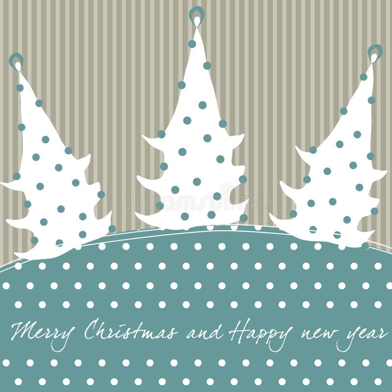 Cute Christmas Greeting Card Stock Vector Illustration of decoration