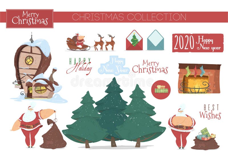 Christmas Cute Stamps Set With Holiday Symbols And Elements Collection Of  Cute Mail Marks, Christmas Cartoon, Cute Santa, Cute Christmas PNG  Transparent Image and Clipart for Free Download