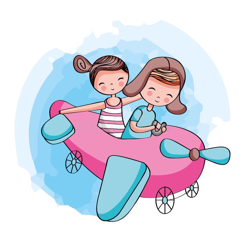 Cute Couple Kissing Cartoon. Vector Stock Vector - Illustration of