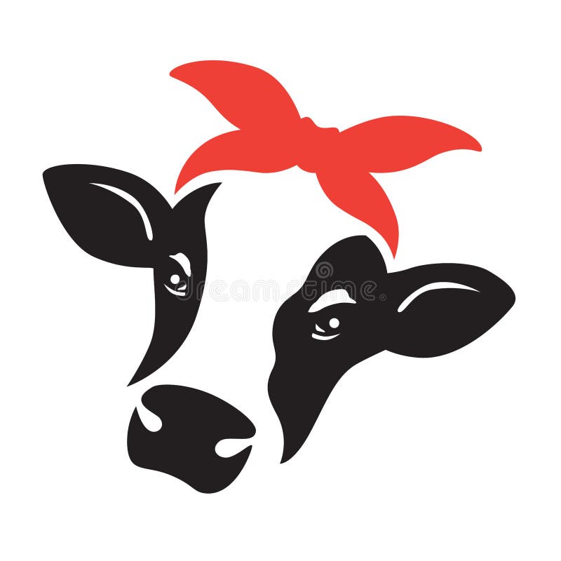 Cute Cow Face Head with Red Bandana Stock Vector - Illustration of cartoon, nose: 148017395 Cute Cow Face Head with Red Bandana Stock Vector - Illustration of cartoon, nose: 148017395