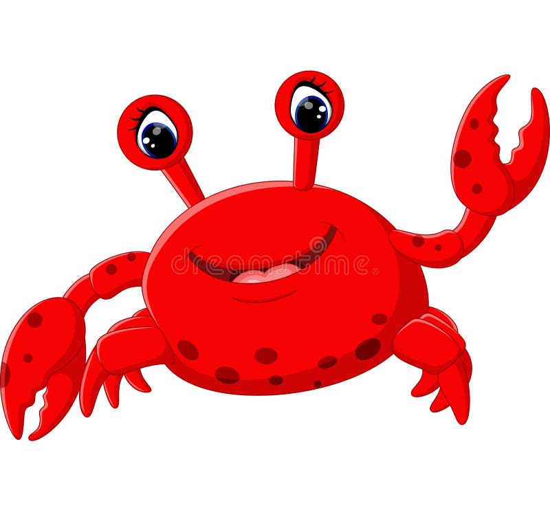 Illustration of Cute crab cartoon