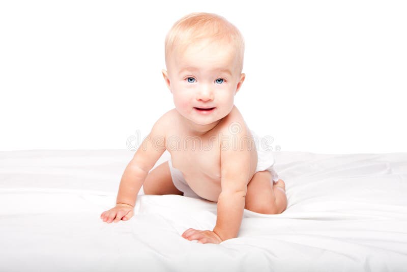 Cute crawling baby royalty free stock photography Cute crawling baby royalty free stock photography