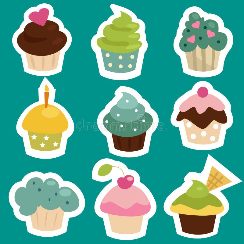 Cupcake Stickers for Sale  Cute kawaii drawings, Kawaii doodles, Cute  drawings