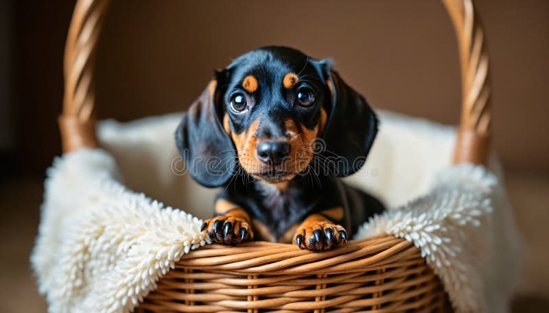 Dachshund Heart Storage Basket Dachshund Heart Storage Basket