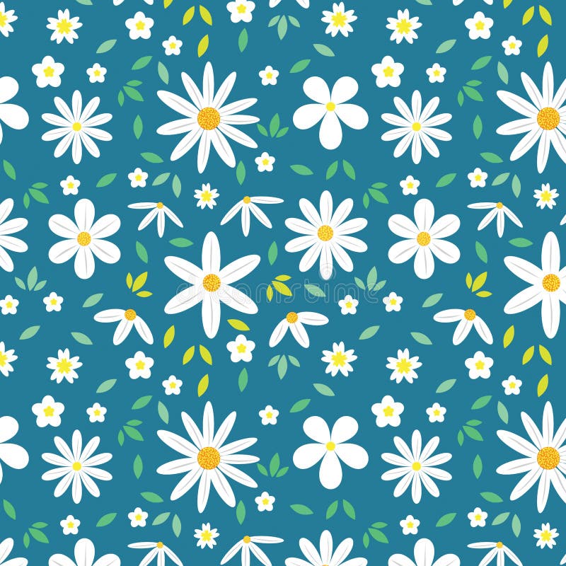 Download Cute Daisy Flowers Aesthetic Background Pattern Wallpaper   Wallpaperscom