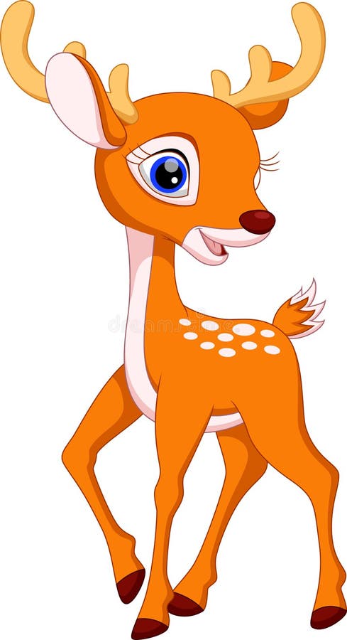 Cute deer cartoon